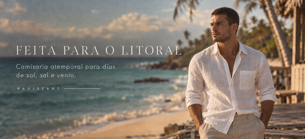 Feita para o litoral: camisaria atemporal para dias de sol, sal e vento